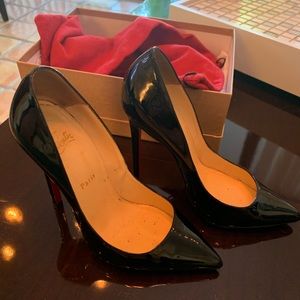 Christian Louboutin Black Pigalle Follies 120